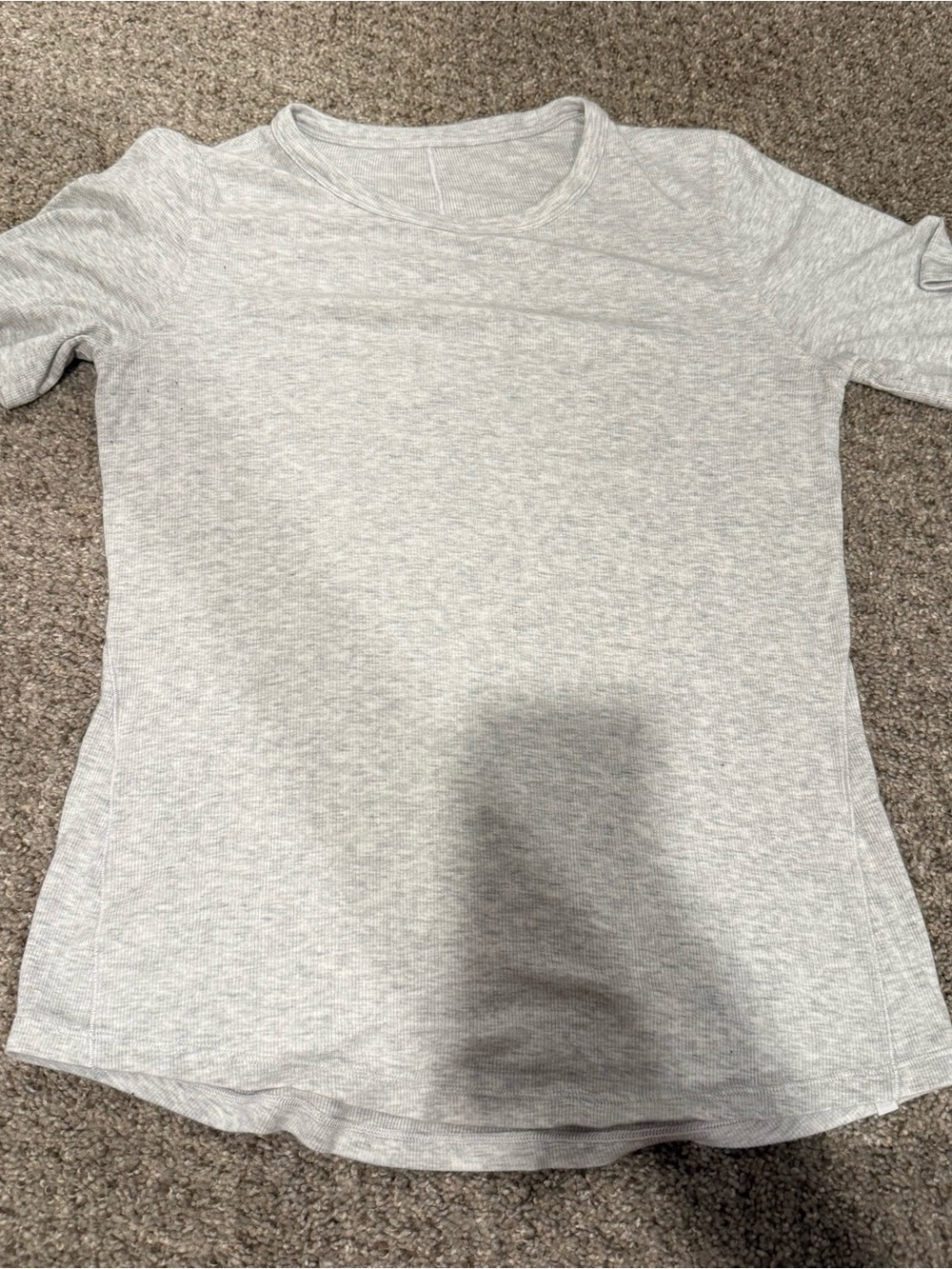Lululemon Hold Tight Light Gray Women’s Long Sleeve Crewneck Top
